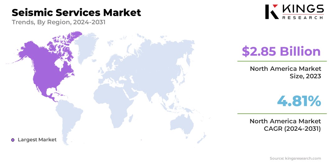 Seismic Services Market Size & Share, By Region, 2024-2031