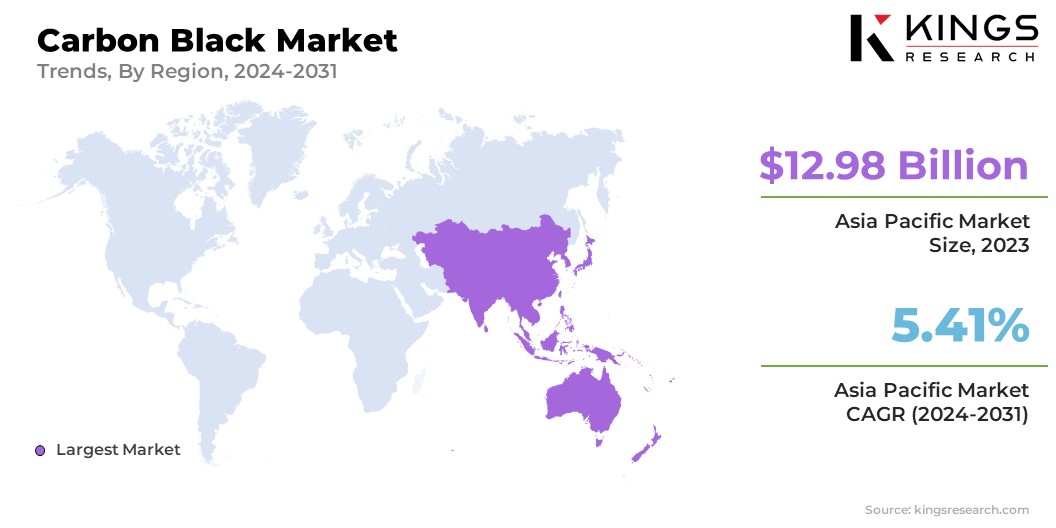 Carbon Black Market Size & Share, By Region, 2024-2031