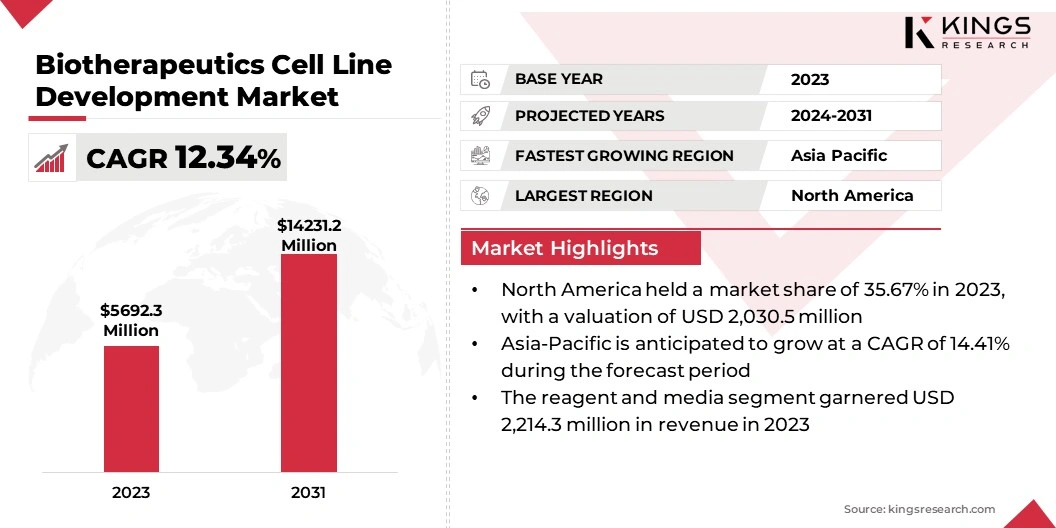 Biotherapeutics Cell Line Development Market Size, By Revenue, 2024-2031