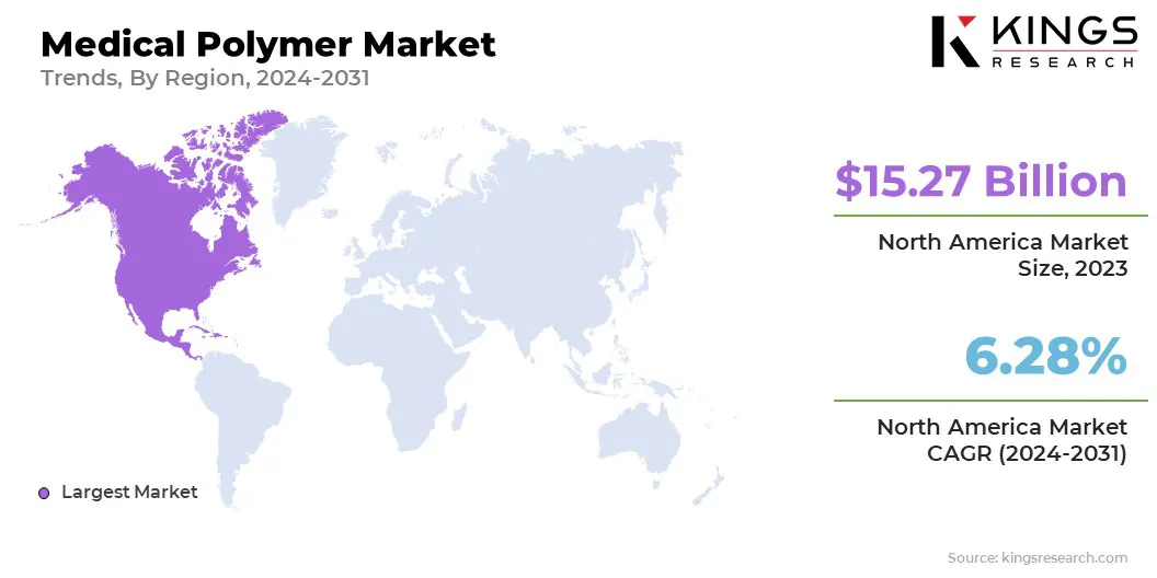 Medical Polymer Market Size & Share, By Region, 2024-2031